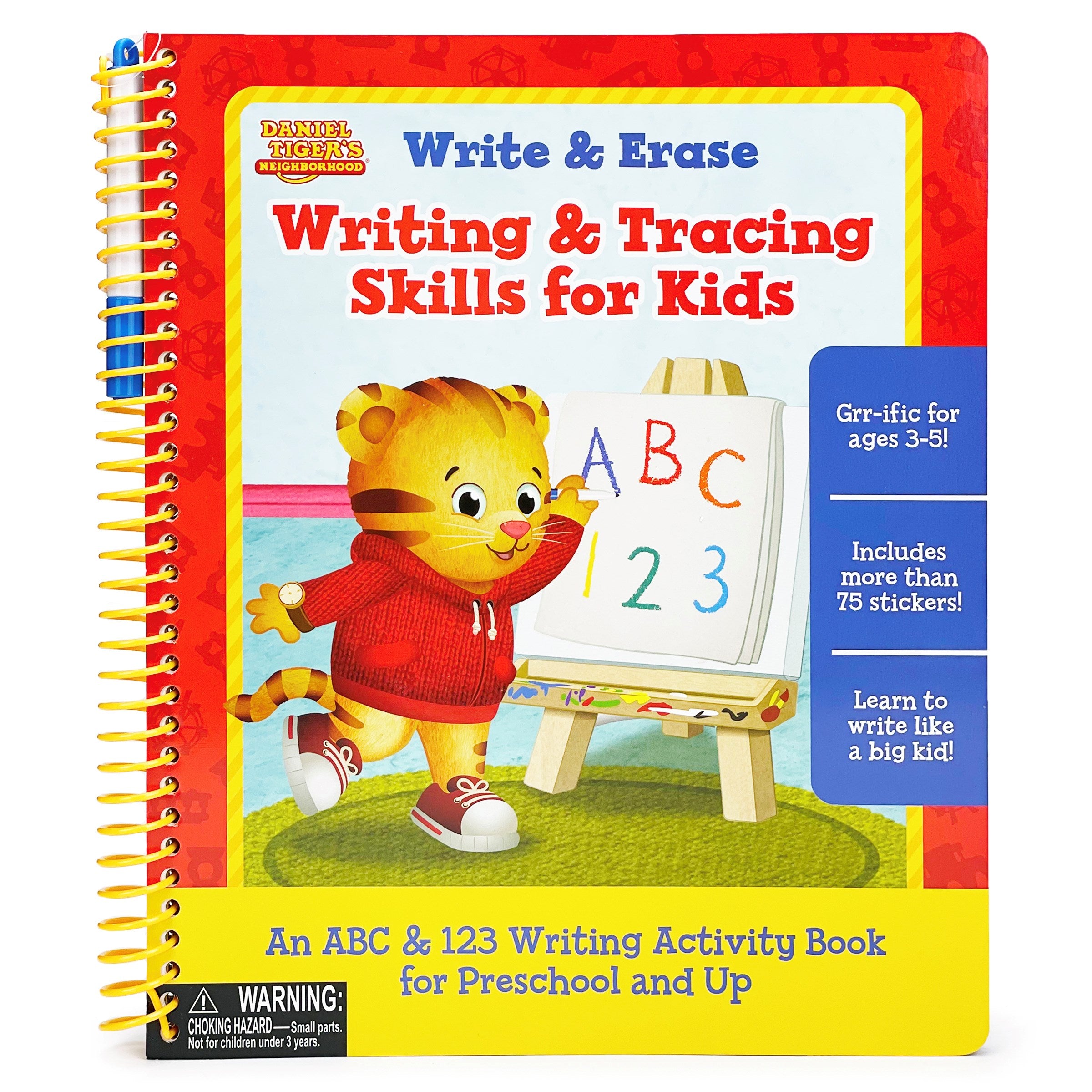 Daniel Tiger Write & Erase Writing & Tracing Skills for Kids