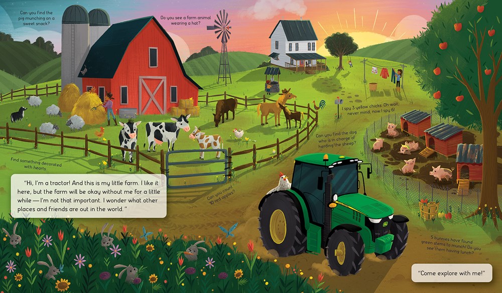 I Spy With My Little Eye John Deere Farm & Find - Kids Search, Find, and Seek Activity Book, Ages 3, 4, 5, 6+