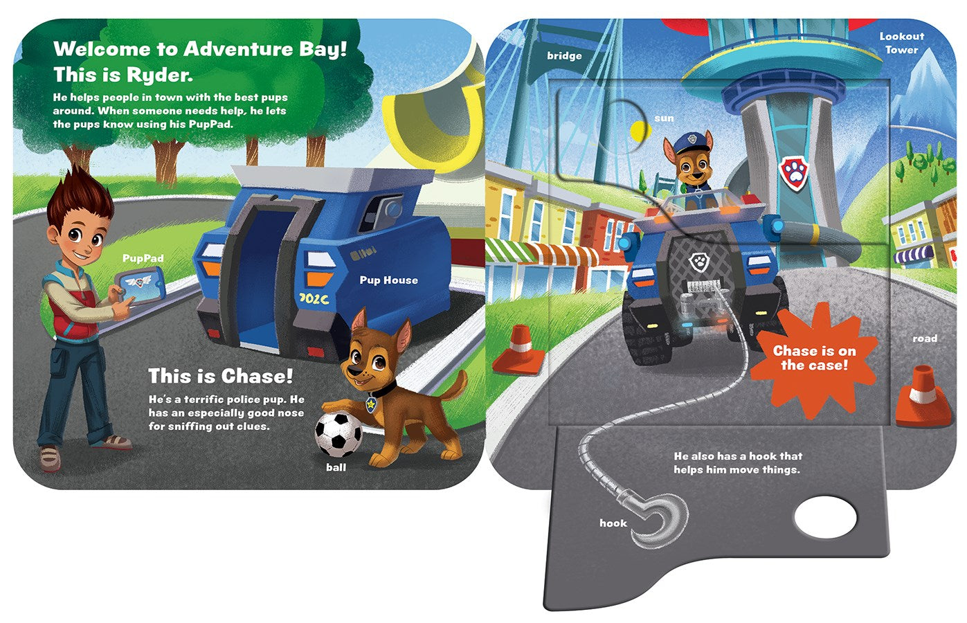 Peek-a-Flap Paw Patrol Go, Pups, Go! A Children's Lift-a-Flap Board Book for Little Paw Patrol Lovers; Chase and Friends Interactive Adventure
