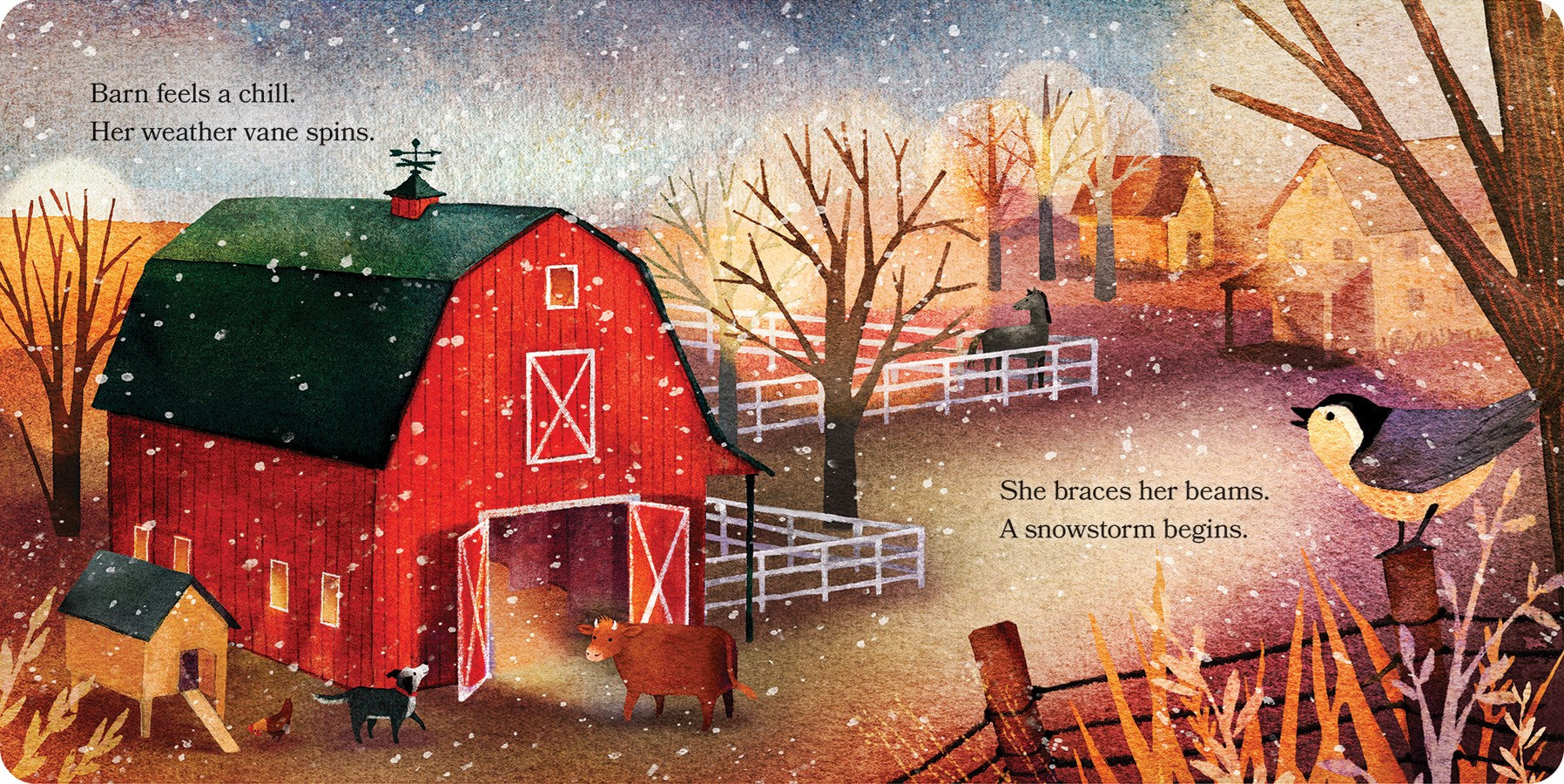Barn in Winter: Safe and Warm on the Farm - A Beautiful Story of Togetherness, Safety and Love (Barn Seasonal Series) (Barn All Year)