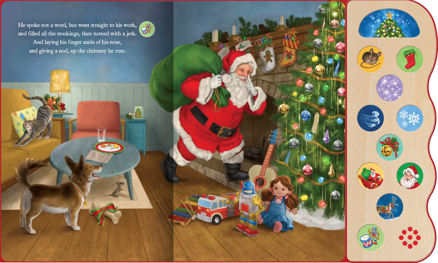 Twas the Night Before Christmas, Classic Children's Interactive Sound Book for the Holidays