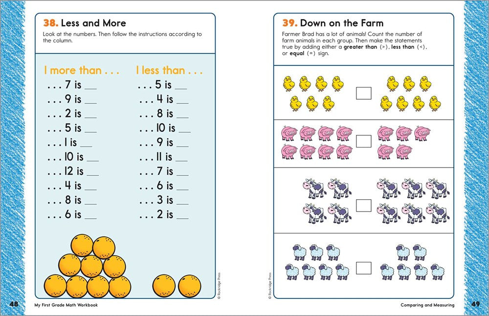 My First Grade Math Workbook: 101 Games & Activities to Support First Grade Math Skills