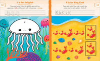 Preschool Activity Book Ocean Animals: 75 Games to Learn Letters, Numbers, Colors, and Shapes (School Skills Activity Books)