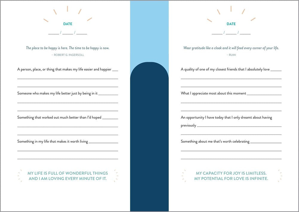 The 5-Minute Gratitude Journal: Give Thanks, Practice Positivity, Find Joy