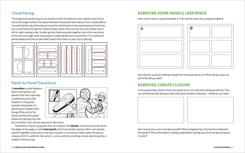 Create Your Own Graphic Novel: A Guide for Kids: Write and Draw Your Own Book