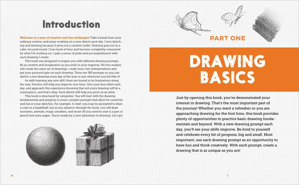 Daily Drawing Prompts: A Year of Sketchbook Inspiration