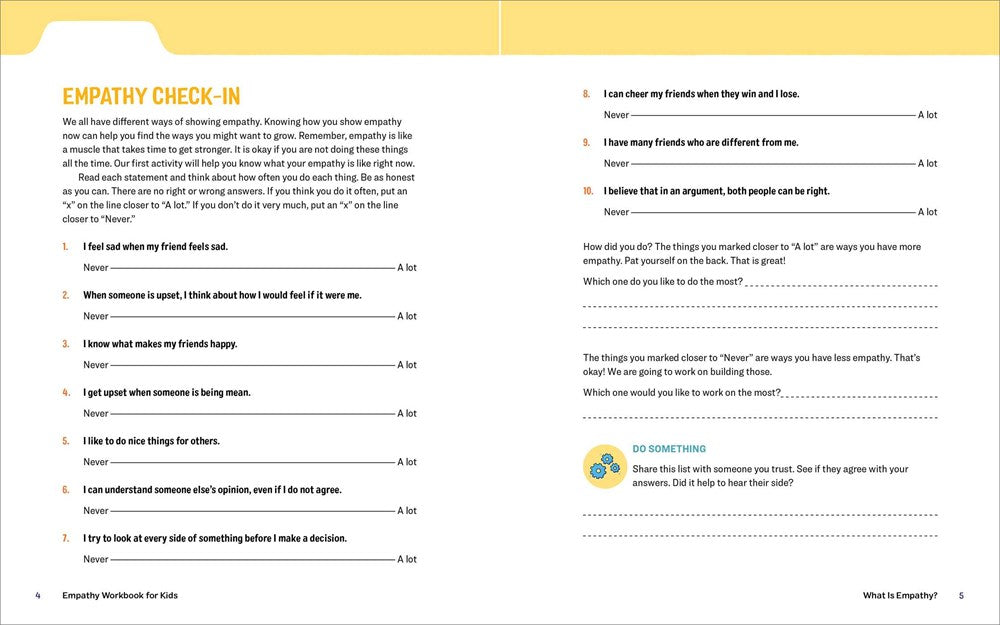 Empathy Workbook for Kids: 50 Activities to Learn About Kindness, Compassion, and Other People's Feelings (Health and Wellness Workbooks for Kids)