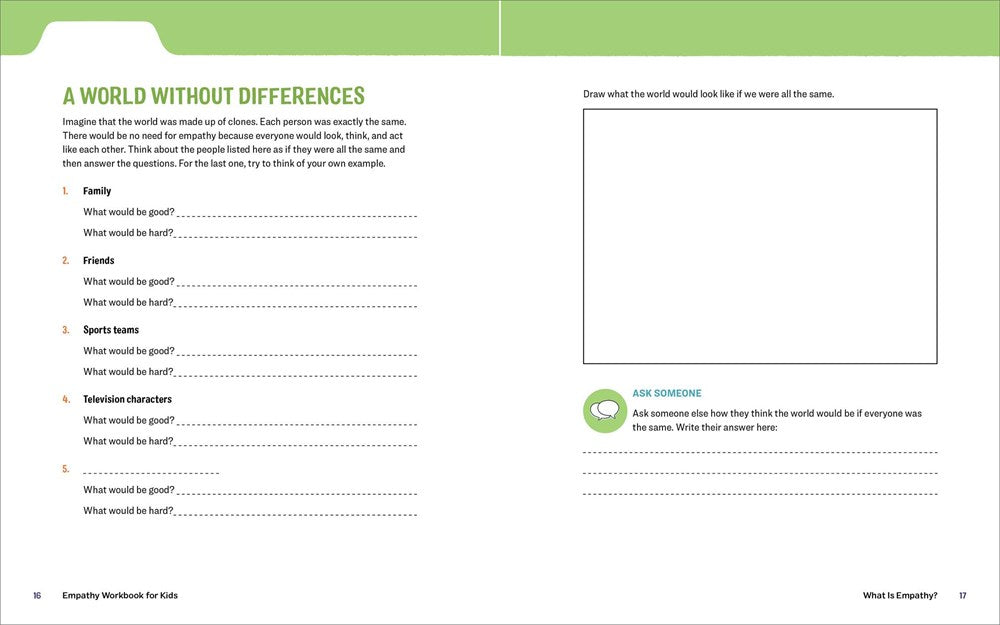 Empathy Workbook for Kids: 50 Activities to Learn About Kindness, Compassion, and Other People's Feelings (Health and Wellness Workbooks for Kids)