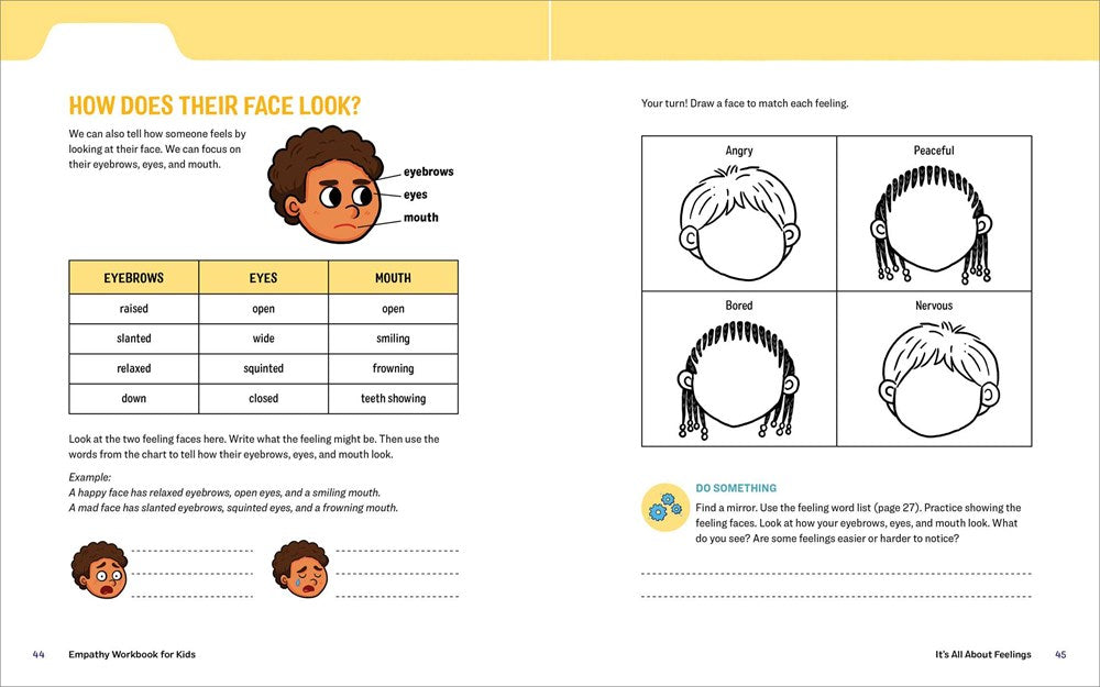 Empathy Workbook for Kids: 50 Activities to Learn About Kindness, Compassion, and Other People's Feelings (Health and Wellness Workbooks for Kids)