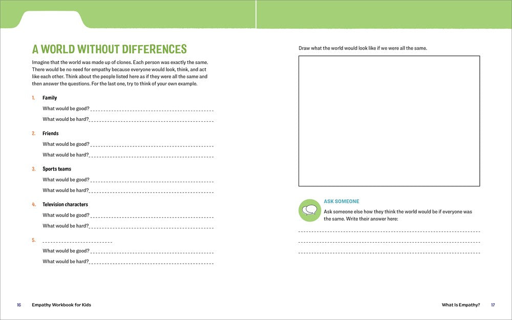 Empathy Workbook for Kids: 50 Activities to Learn About Kindness, Compassion, and Other People's Feelings (Health and Wellness Workbooks for Kids)
