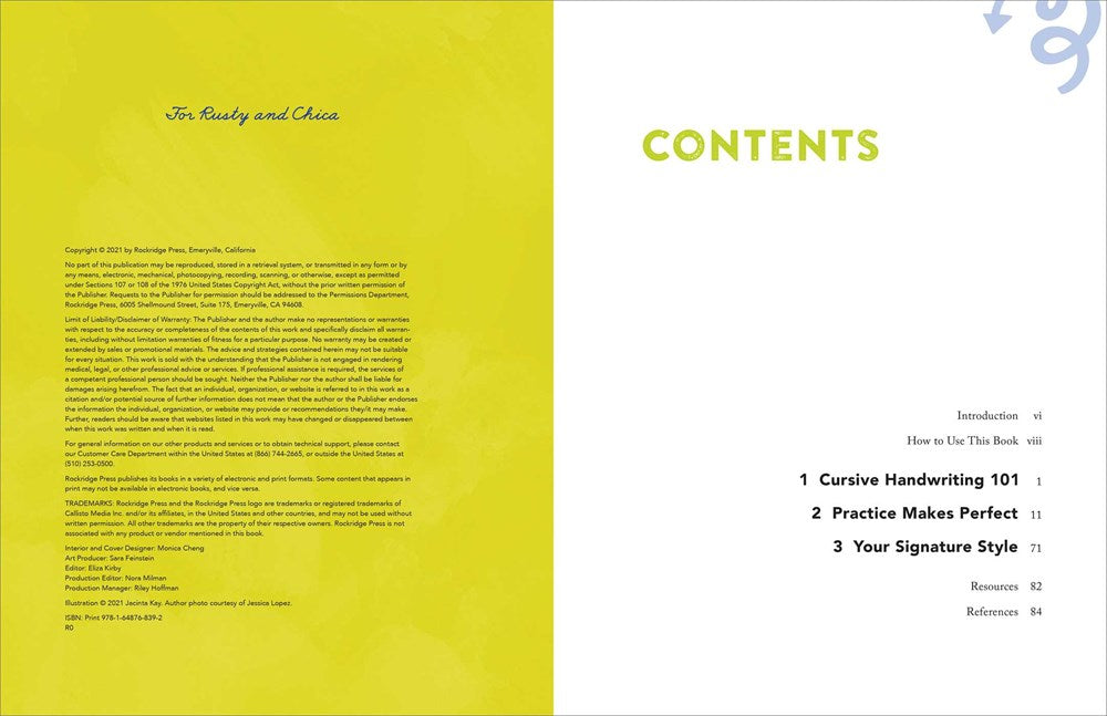 Cursive Handwriting Workbook for Teens: Exercises to Learn, Practice, and Improve