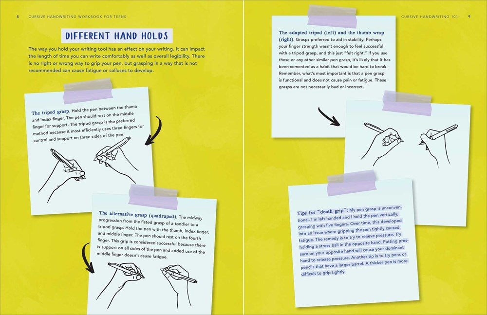 Cursive Handwriting Workbook for Teens: Exercises to Learn, Practice, and Improve