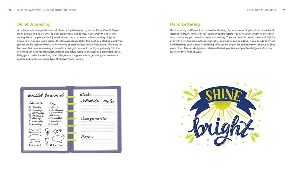Cursive Handwriting Workbook for Teens: Exercises to Learn, Practice, and Improve
