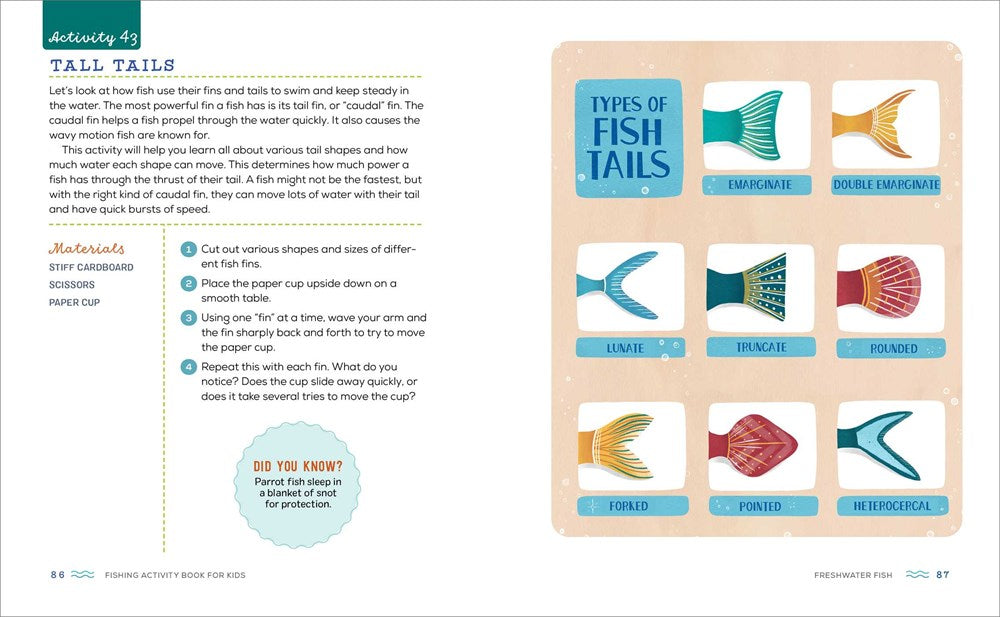 Fishing Activity Book for Kids: 50 Creative Projects to Inspire Curious Anglers (Exploring for Kids Activity Books and Journals)