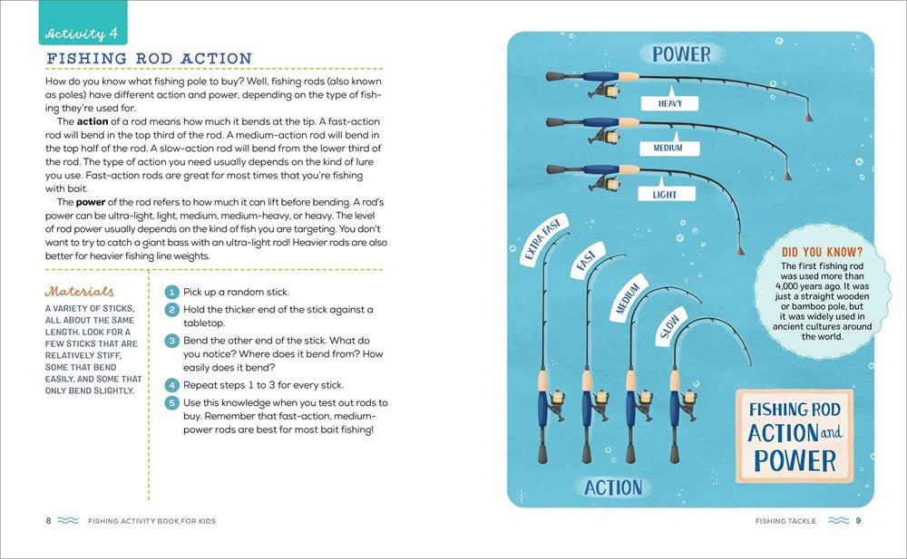 Fishing Activity Book for Kids: 50 Creative Projects to Inspire Curious Anglers (Exploring for Kids Activity Books and Journals)