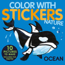 Color with Stickers: Ocean : Create 10 Pictures with Stickers!