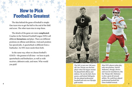 Football GOATs: The Greatest Athletes of All Time (Sports Illustrated Kids: GOATs)