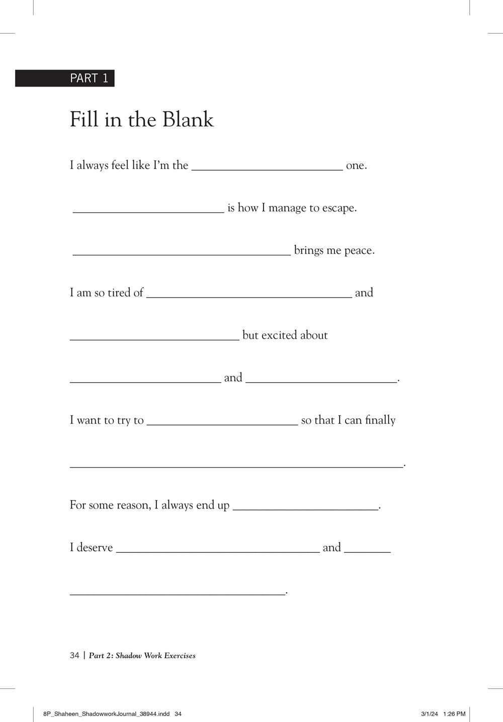 The Shadow Work Journal: A Guide to Integrate and Transcend Your Shadows