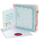 Now You Are One: Little Bird Greetings, Greeting Card Board Book with Personalization Flap, 1st Birthday Gifts for One Year Olds