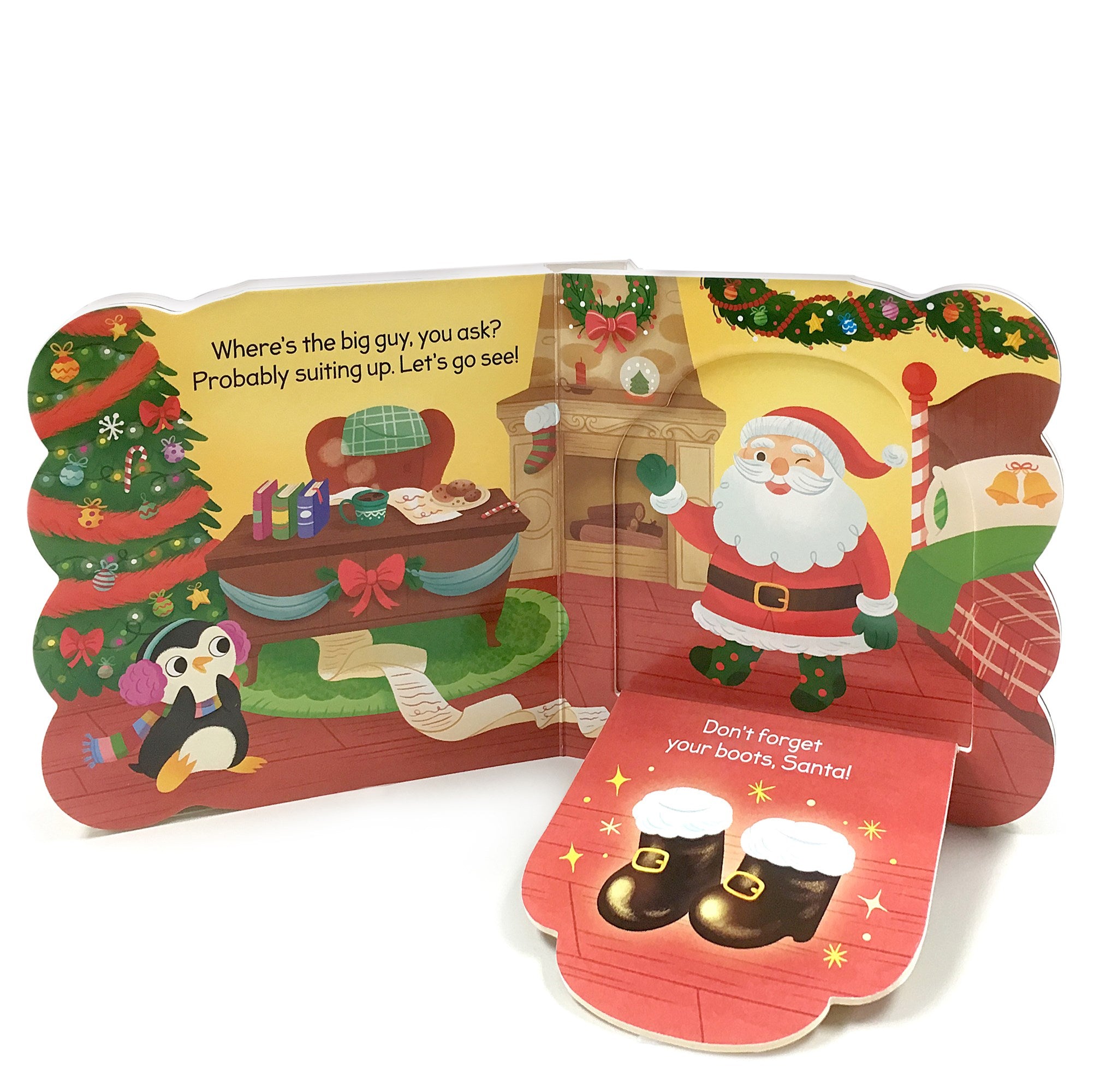 Santa's Workshop: A Christmas Lift-a-Flap Board Book for Babies and Toddlers