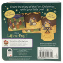 The First Christmas: Lift-a-Pop Pop-Up Nativity Board Book for Christians to Celebrate the Birth of Baby Jesus - Holiday Gift For Babies and Toddlers (Little Sunbeams)