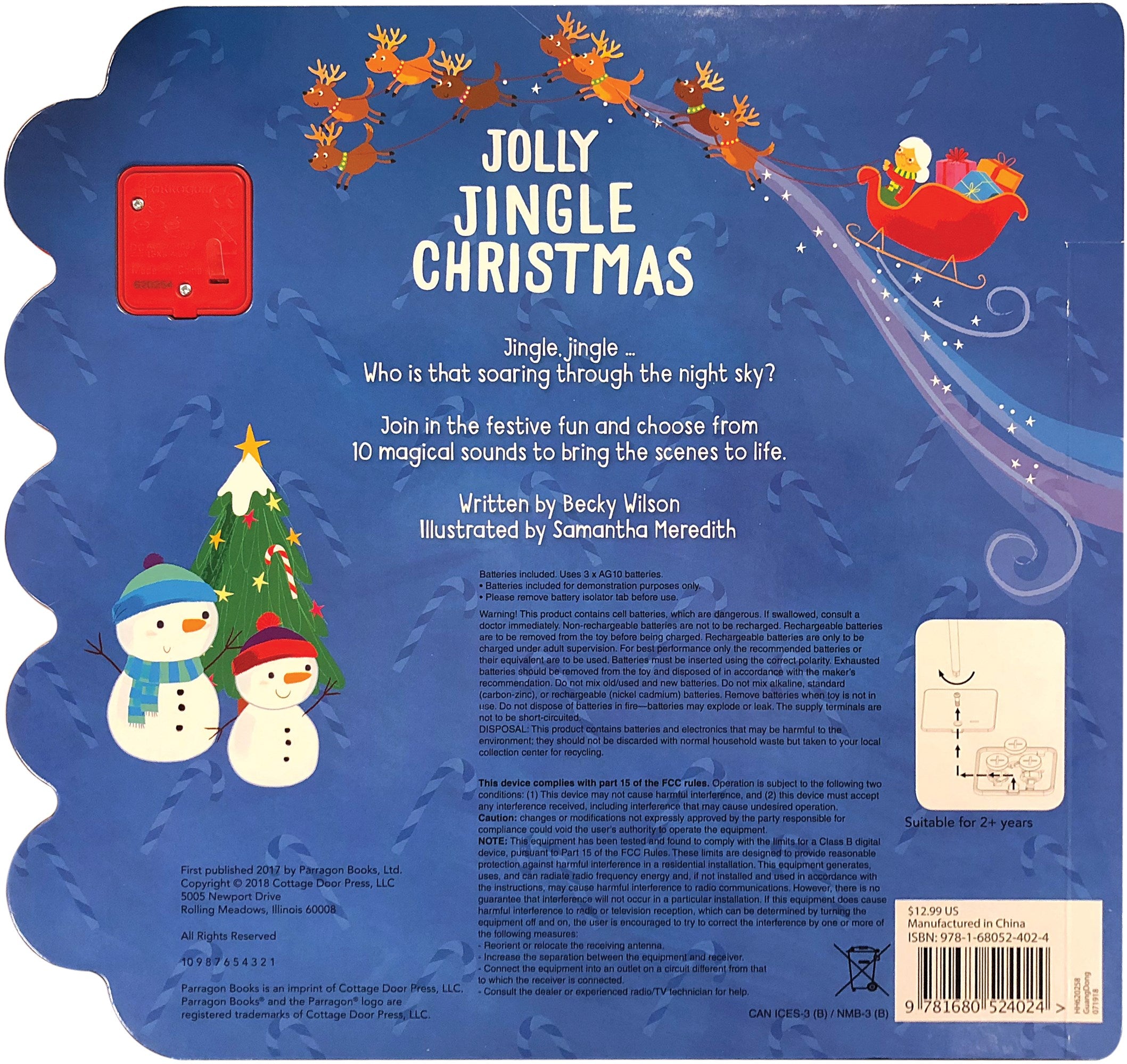 Jolly Jingle 10-Button Children's Christmas Sound Book (Interactive Children's Sound Book with 10 Festive Christmas Sounds)