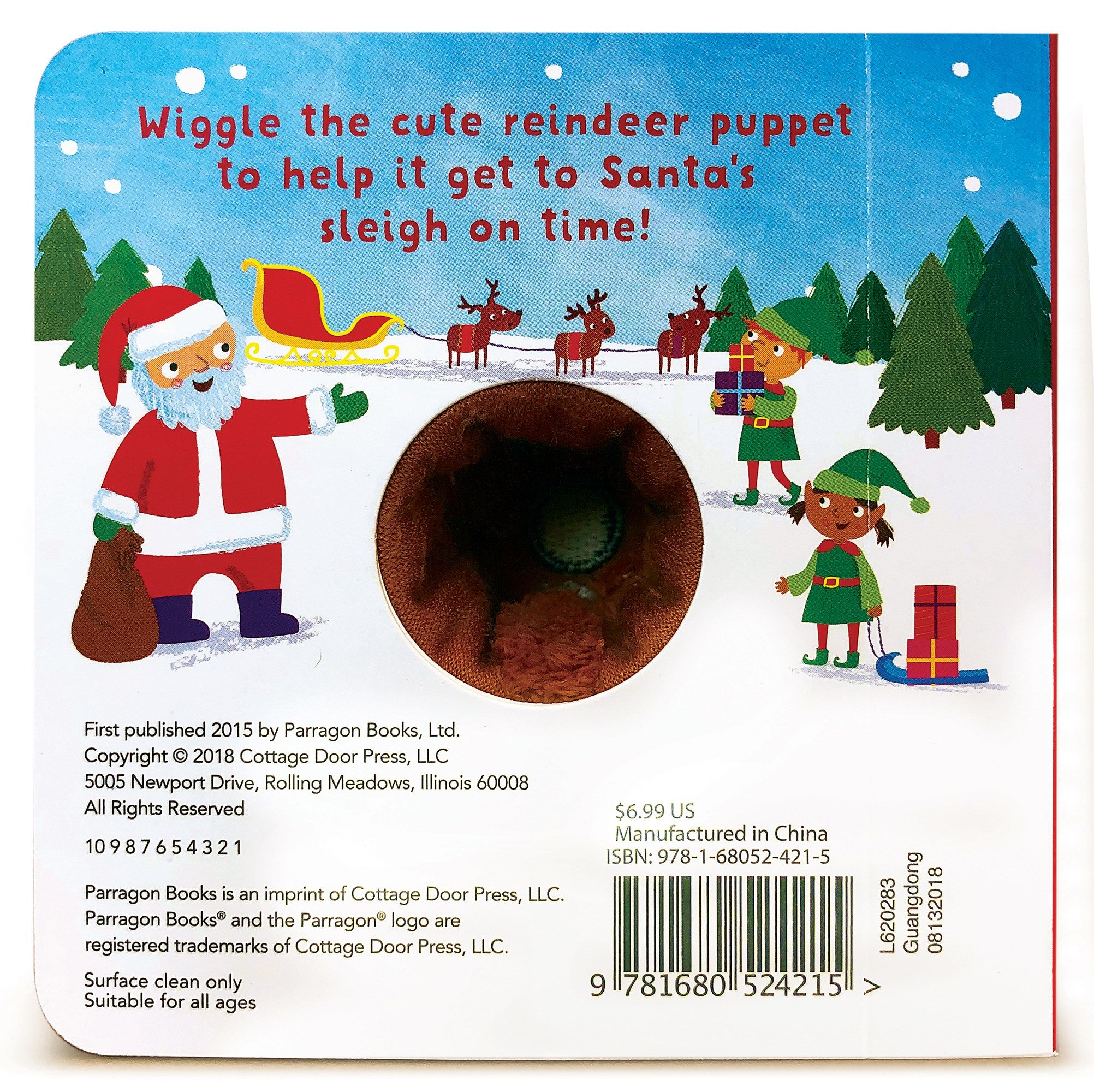 Jingle, Jingle, Little Reindeer Finger Puppet Christmas Board Book Ages 0-4 (Finger Puppet Board Book)