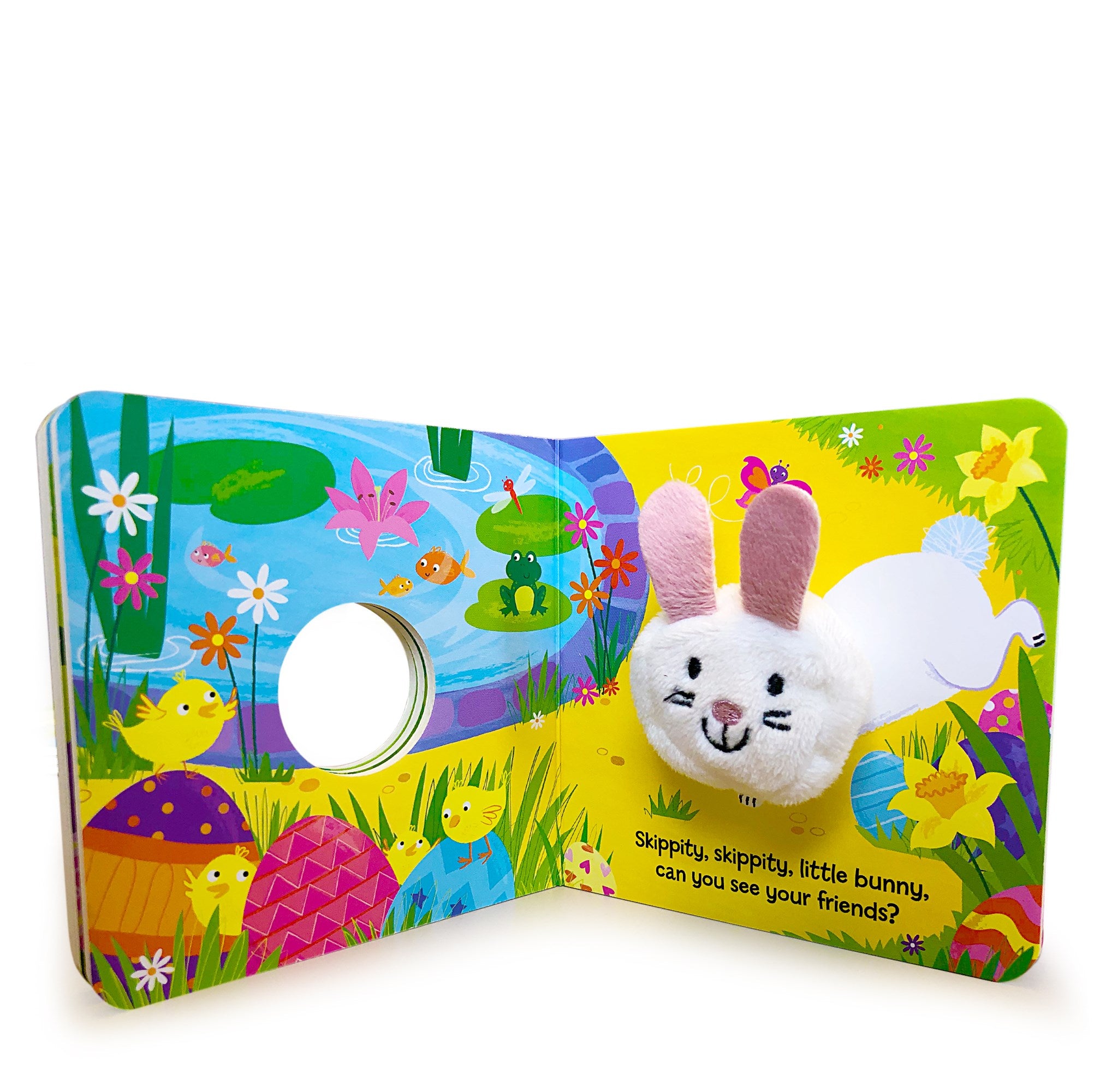 Hippity, Hoppity, Little Bunny - Finger Puppet Board Book for Easter Basket Gifts or Stuffer Ages 0-3