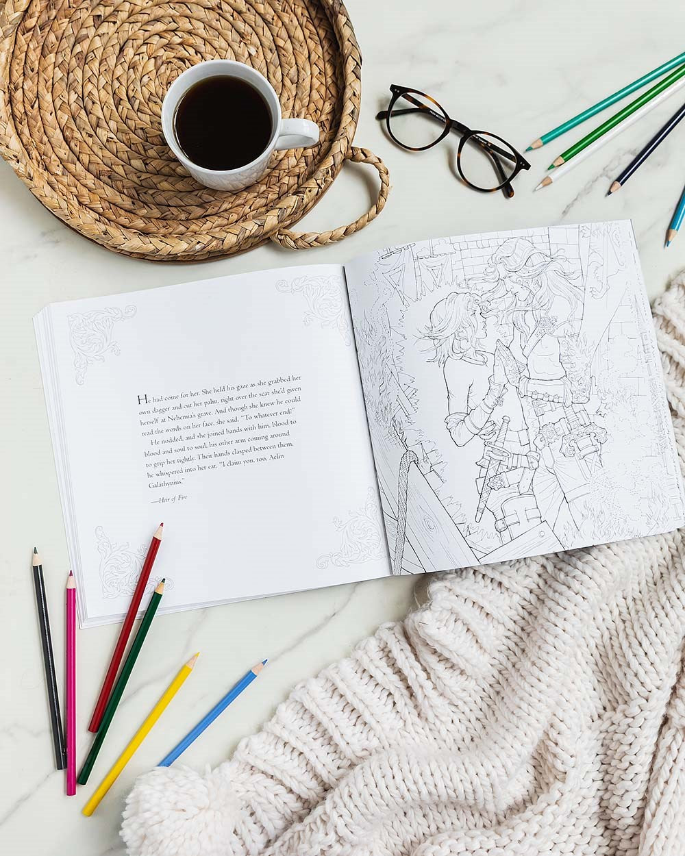 The Throne of Glass Coloring Book