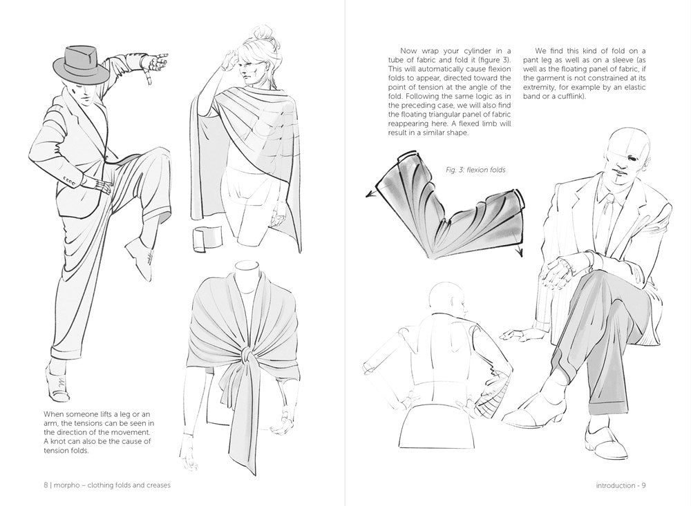 Morpho: Clothing Folds and Creases: Anatomy for Artists (Morpho Anatomy for Artists, 8)