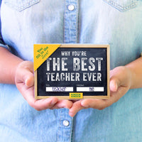 Knock Knock Why You're the Best Teacher Ever Fill in the Love Book Fill-in-the-Blank Gift Journal (You Fill in the Love)