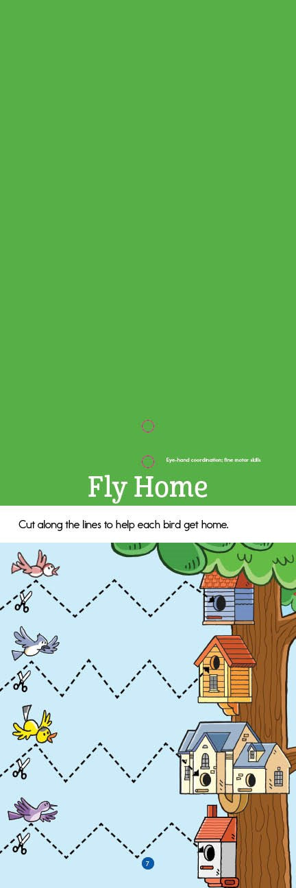 Preschool Cutting and Pasting: Scissor Skills Activity Book for Preschoolers to Practice Cutting Paper, Sort, Match, Find Patterns and More (Highlights Learn on the Go Practice Pads)