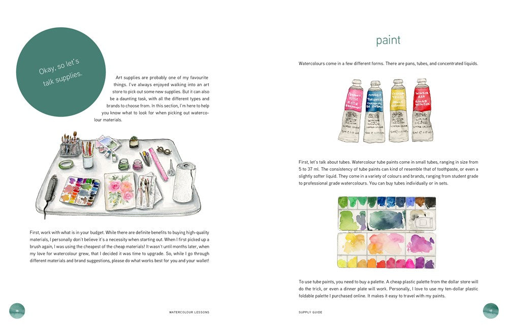 Watercolour Lessons: How to Paint and Unwind in 20 Tutorials (How to paint with watercolours for beginners)
