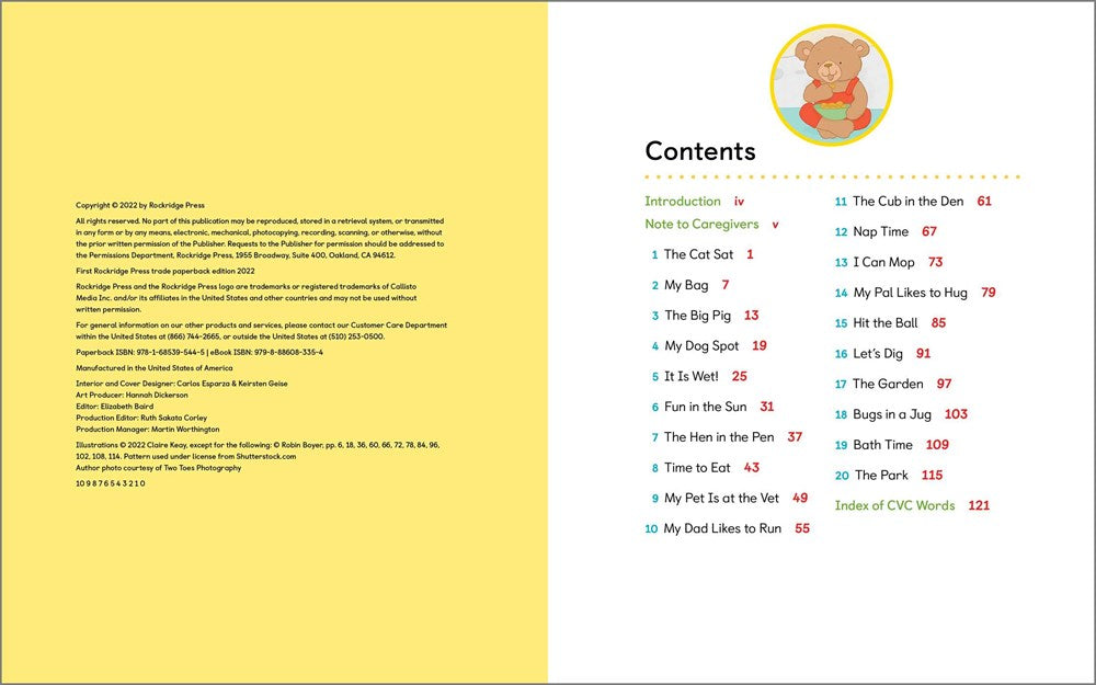 Learn to Read: CVC Words Storybook