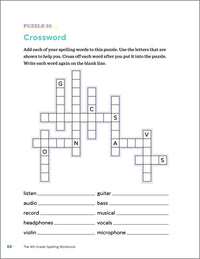 The 4th Grade Spelling Workbook: 95+ Games and Puzzles to Improve Spelling Skills