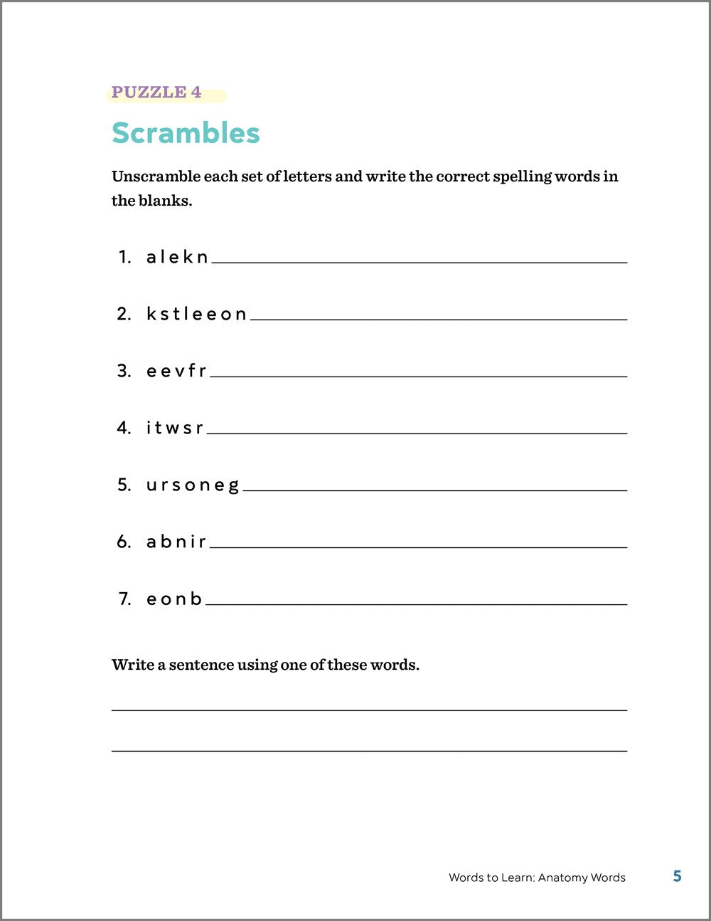 The 4th Grade Spelling Workbook: 95+ Games and Puzzles to Improve Spelling Skills