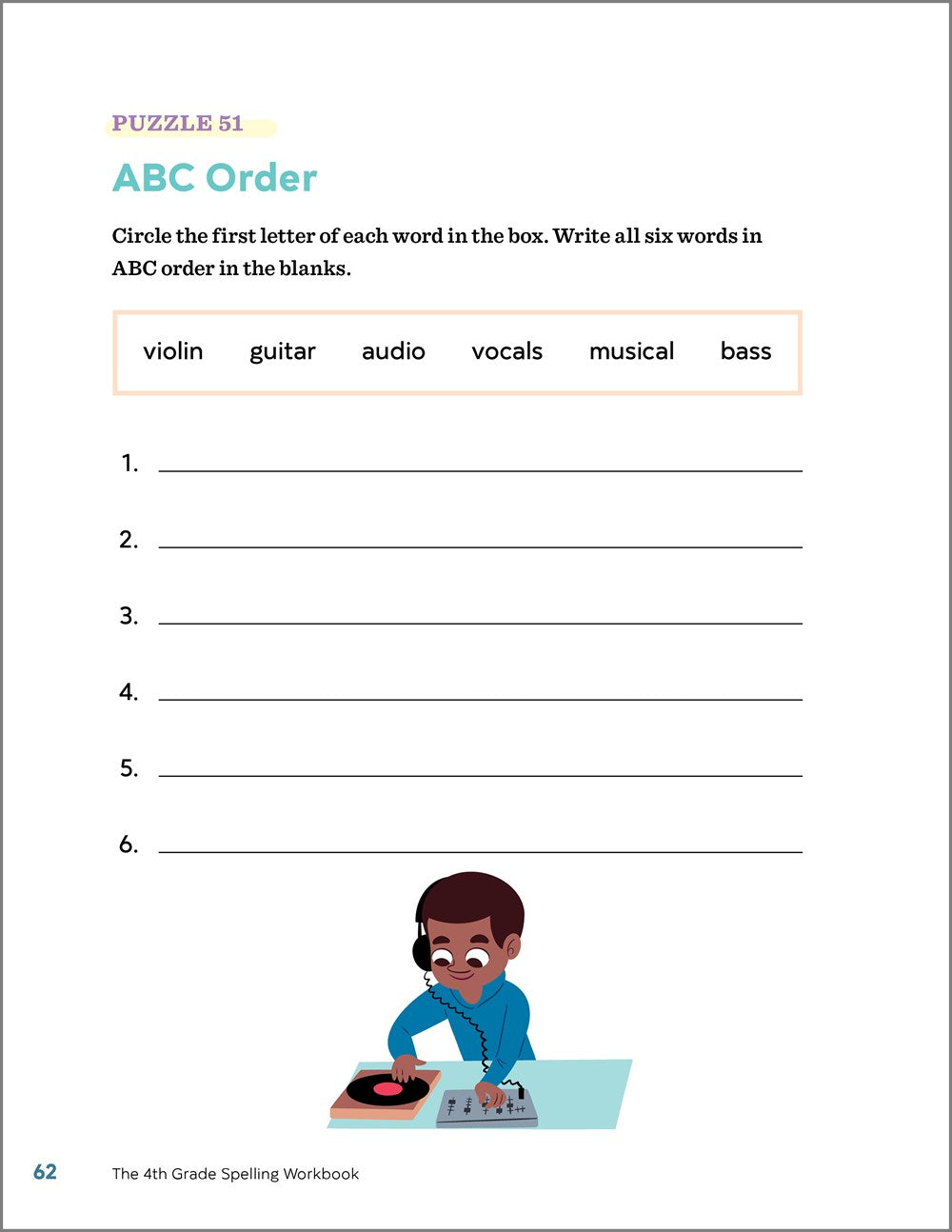The 4th Grade Spelling Workbook: 95+ Games and Puzzles to Improve Spelling Skills