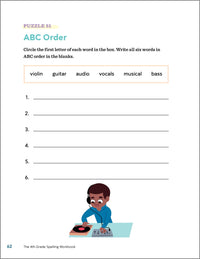 The 4th Grade Spelling Workbook: 95+ Games and Puzzles to Improve Spelling Skills