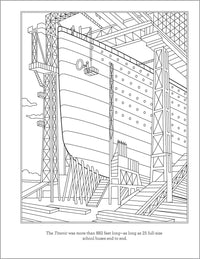 Titanic Coloring Book for Kids: 30 Coloring Activities to Learn About the Titanic