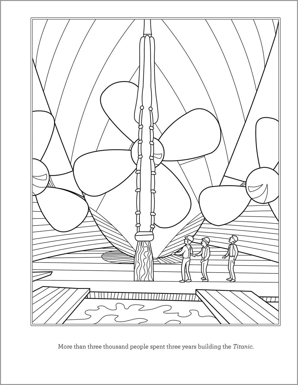 Titanic Coloring Book for Kids: 30 Coloring Activities to Learn About the Titanic