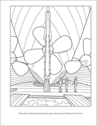 Titanic Coloring Book for Kids: 30 Coloring Activities to Learn About the Titanic