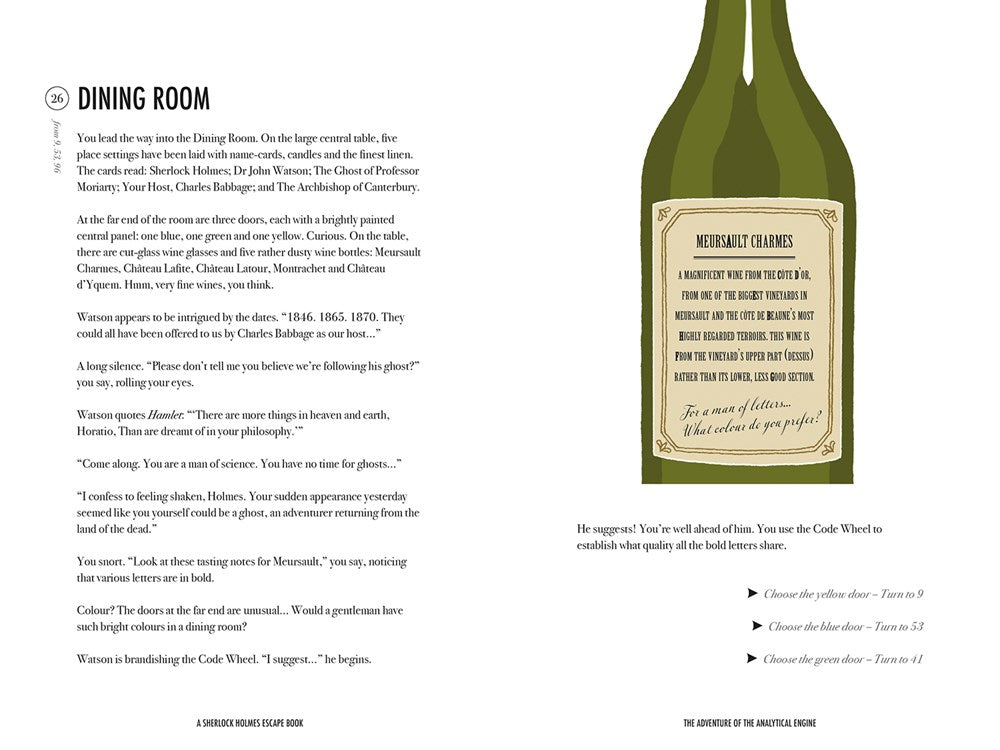 Sherlock Holmes Escape Book: Adventure of the Analytical Engine