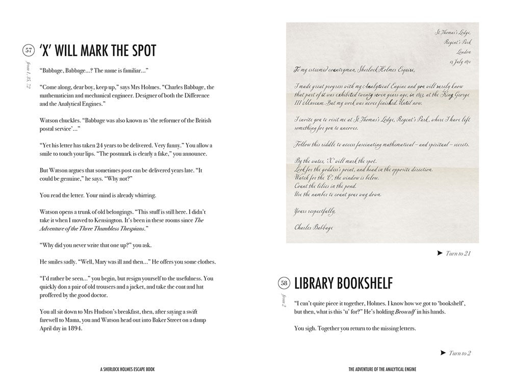 Sherlock Holmes Escape Book: Adventure of the Analytical Engine