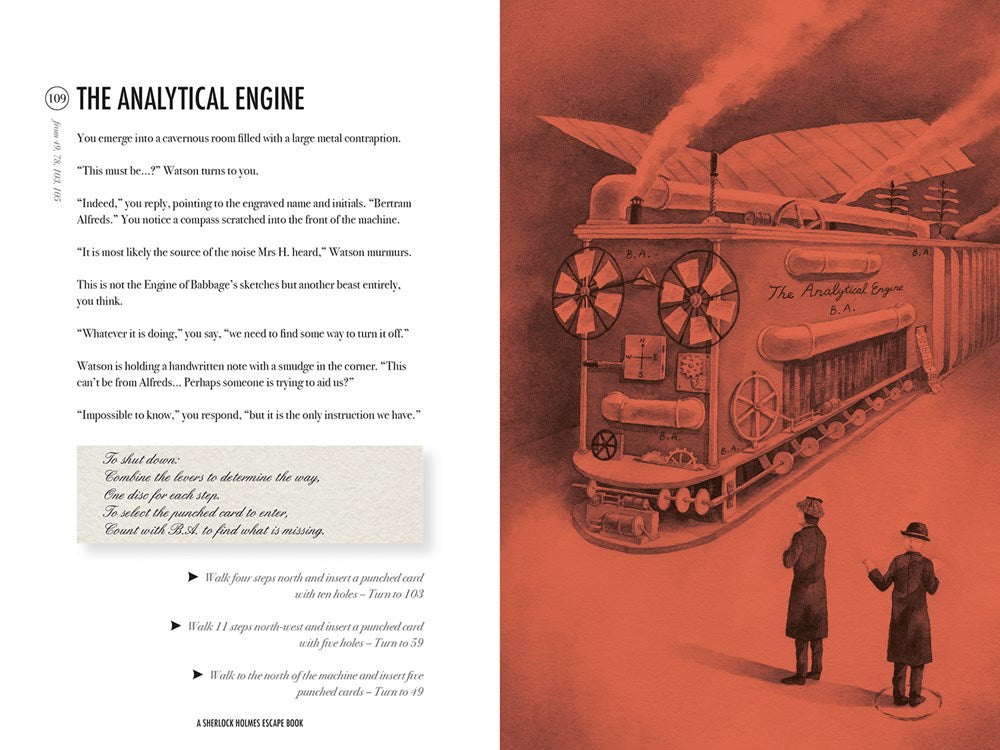 Sherlock Holmes Escape Book: Adventure of the Analytical Engine