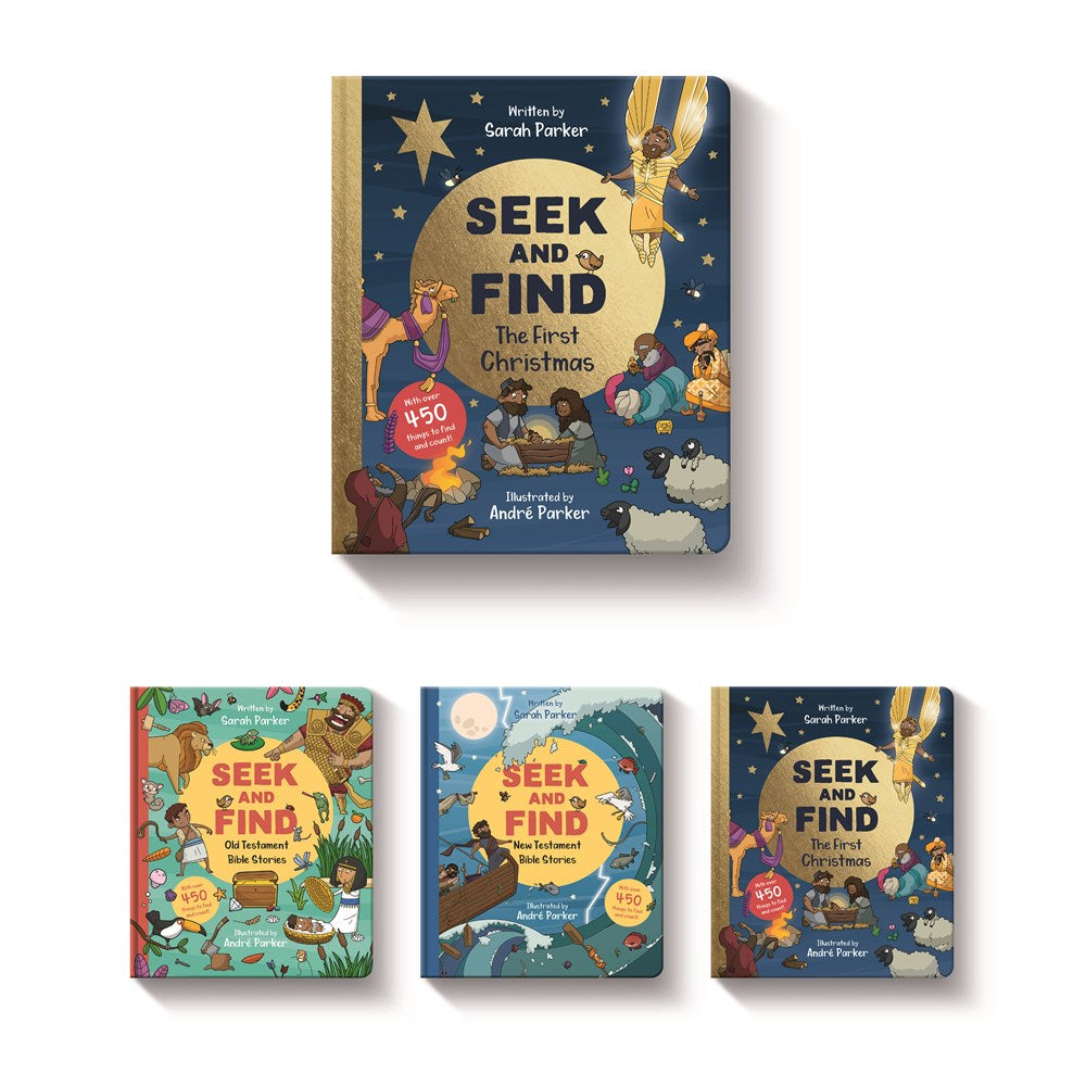 Seek and Find: The First Christmas: With over 450 Things to Find and Count! (Fun interactive Christian book to gift kids ages 2-4)