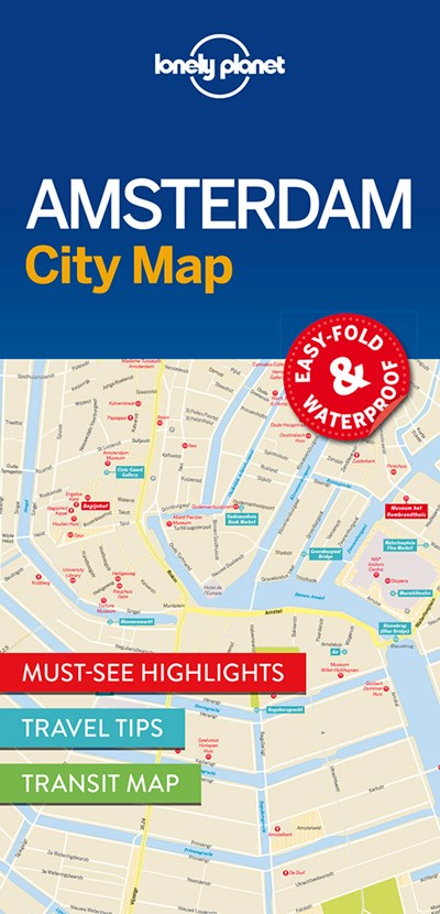 Lonely Planet Amsterdam City Map 1