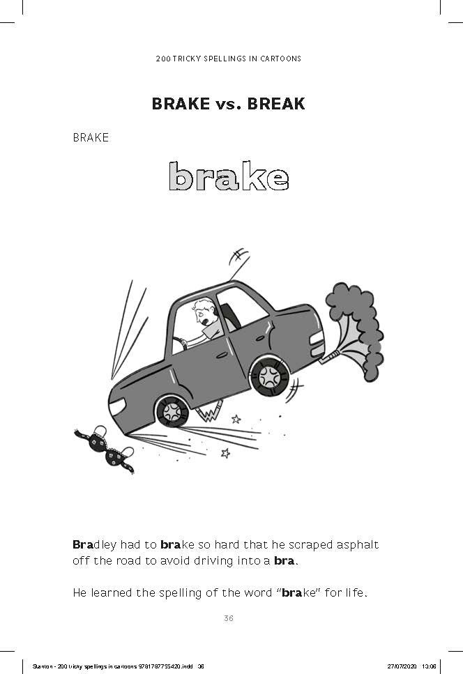 200 Tricky Spellings in Cartoons
