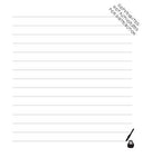 Bibliophile Literary Notepad