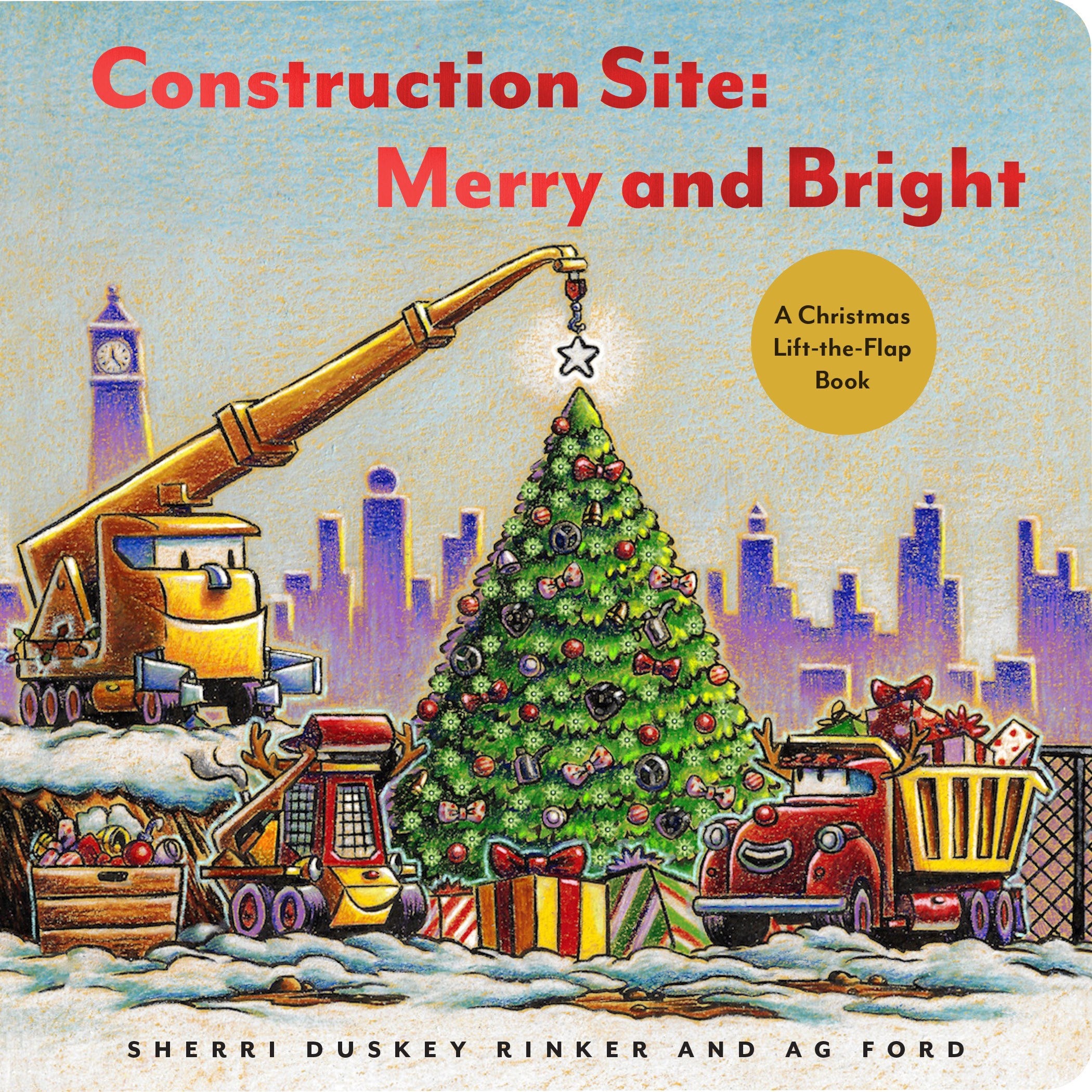 Construction Site: Merry and Bright : A Christmas Lift-the-Flap Book