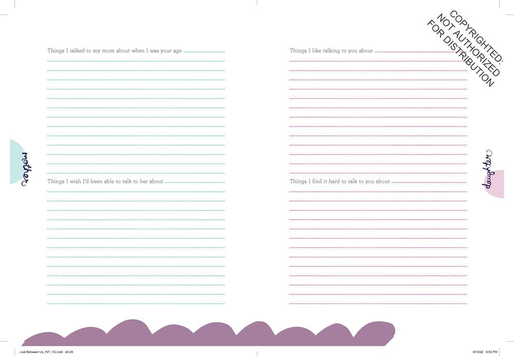 Just Between Us: Mother & Daughter revised edition